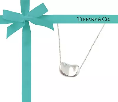 Tiffany & Co. Bean 11mm Necklace Pendant Sterling Silver SV925 Elsa Peretti  • $84.59