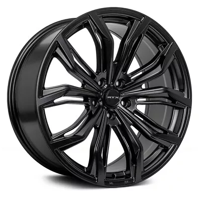 RTX BLACK WIDOW Wheels 17x7.5 (42 5x114.3 73.1) Black Rims Set Of 4 • $644.36