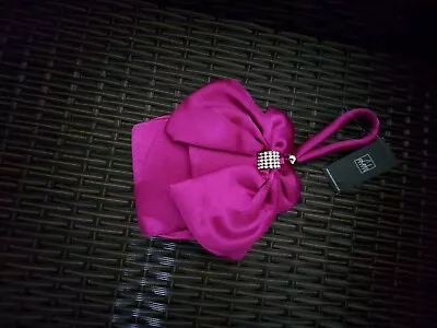 £17.90 • Buy Bag Clutch “Leko“London Bow Wrist Purple Colour New With Tags