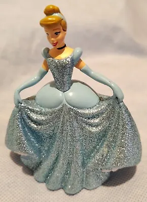 Disney Princess  Cinderella Figure Glitter Dress 10cm Toy Cake Topper • £10