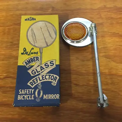 Vintage Deluxe Safety Glass Reflector Bicycle Mirror 1930 - 1940 • $39.99