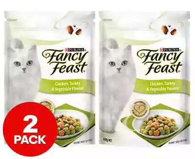 2 X Purina Fancy Feast Dry Cat Food Chicken Turkey And Vegetable 450g NEW AU • $15.22