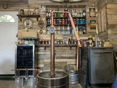 2 Foot Keg Still 2  Inch Copper Column And Condenser PhilBilly Moonshine  • $279.99