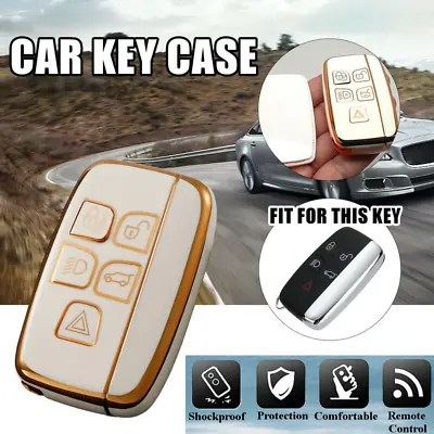 $7.69 • Buy Key Fob Cover Case Car Remote Protector For Land Range Rover Evoque Jaguar XF XJ