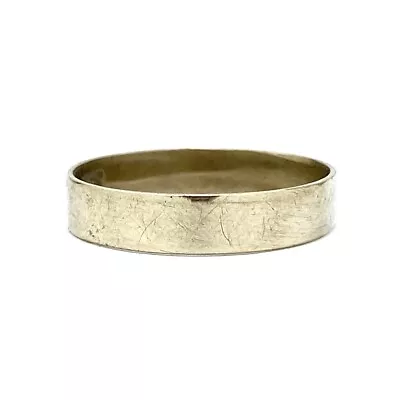 9ct 375 Yellow Gold Wedding Ring Band - Size O - 4.0mm Wide • $115