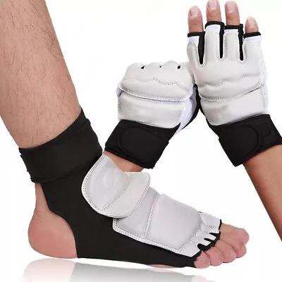 Taekwondo Gloves Socks Karate Kickboxing Foot Protector Training Boot Hand Guard • £9.52