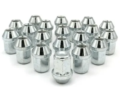 £16.99 • Buy 20x M12 X 1.5, 19mm Hex, Tapered Seat, Closed Wheel Nuts (Silver) Ford Focus