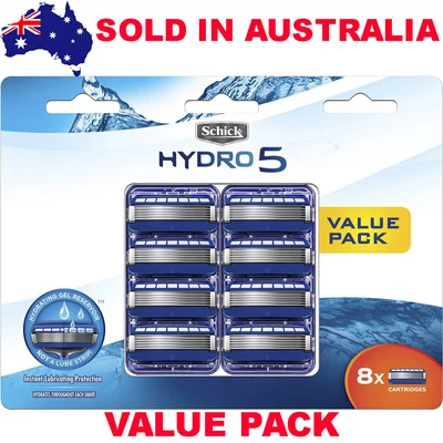 $38.50 • Buy Schick Hydro 5 Razor Blades 8 Cartridges Refill Pack 