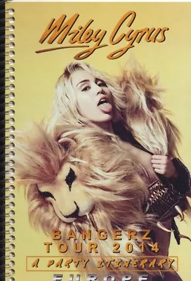 MILEY CYRUS - Tour - ITINERARY - Book - 2014 - EUROPE • $48