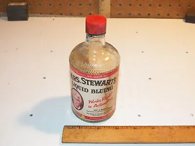 Vintage MRS. STEWART'S Liquid Bluing Bottle • $7.99