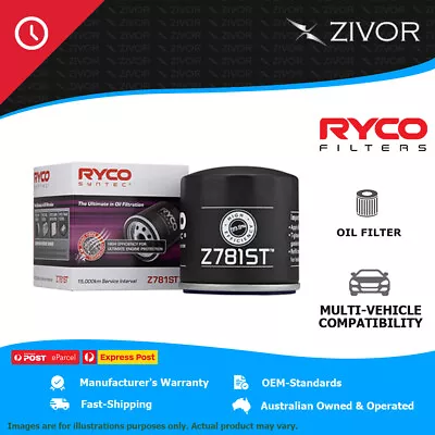 New RYCO Syntec Oil Filter For FORD FIESTA WQ 1.6L Duratec FYJA FYJB Z781ST • $38.08