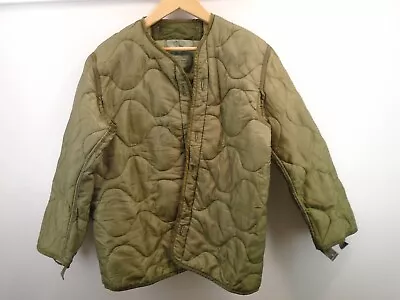 US Military Army M65 Field Jacket M-65 Cold Weather Coat Liner Small 1986 147-D • $32.95