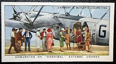 Imperial Airways  HP42  HANNIBAL  Entebbe Uganda  Vintage 1936 Card  BD09MS • £4.99