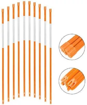 FiberMarker 36in Driveway Markers 5/16'' Dia Reflective Snow Stakes 20 Packs Rod • $29.99