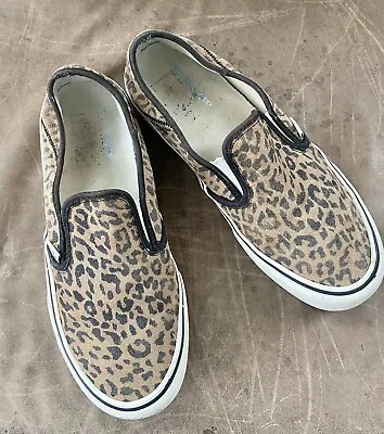 Vans Classic Slip-On Leopard Print Ultracush Women’s Siaze 10.5 • $22