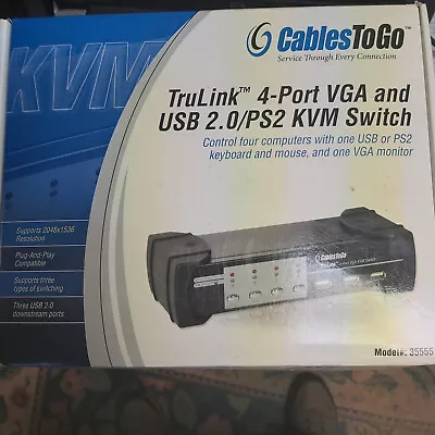 TruLink® 4-Port VGA/USB 2.0 KVM Switch - Cables To Go • $30