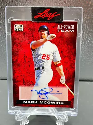 MARK MCGWIRE 2022 Leaf Pro Set AUTOGRAPH All-Power Team CARDINALS SSP  Auto • $0.99