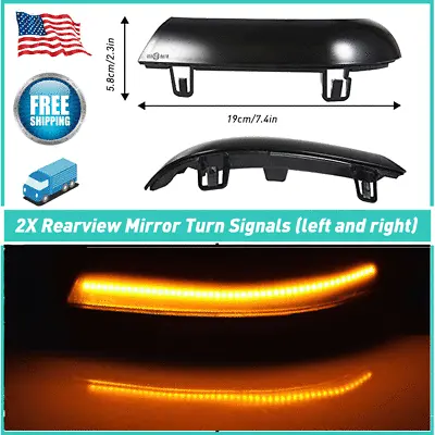 For 2001-2005 VW Passat B5.5-Typ 3BG LED Turn Signal Lights Smoke Dynamic Mirror • $23.99