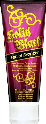 Millennium Solid Black FACIAL BRONZER Anti Aging Firming Tanning Lotion 4 Oz • $20.95