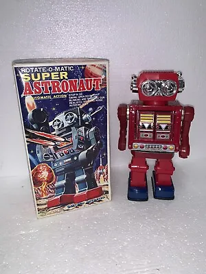 Vintage Rotate-O-Matic Super Astronaut Red Battery Operated Not Working • $79.99