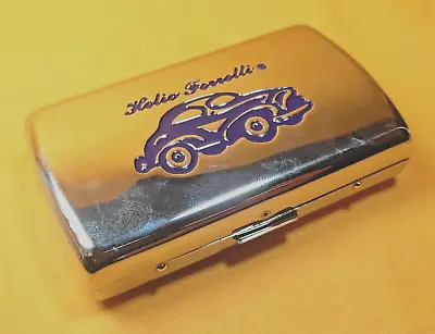 Vintage Cigarette Case Metal Box Tobacco Pocket Smoke Storage Helio Ferretti • $9