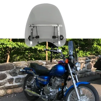 For Honda Rebel 250 1  7/8 Handlebar Motorcycle Windshield Windscreen 18  X 16  • $69.34