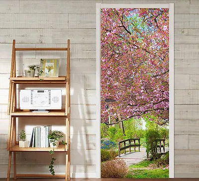 £71.73 • Buy 3D Flowers Tree 18 Door Wall Mural Photo Wall Sticker Decal Wall AJ WALLPAPER AU