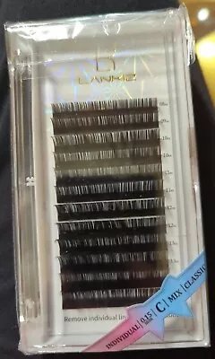 LANKIZ Eyelash Extensions Individual Lashes 0.15mm C Curl 8-15mm Mink Eyelash... • $9.25