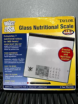 Kitchen Scale The Biggest Loser Glass Digital Scale Taylor 11 Lbs Capacity • $22.99