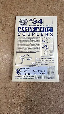 Kadee HO Magne Matic Couplers With Draft Gear Boxes Kit #34 • $9.99