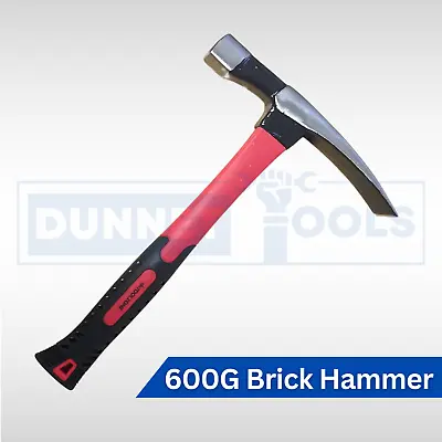 Brick Hammer 600g  Masonry Block Chipping Fossil Heavy Duty Fibre Handle • £8.49