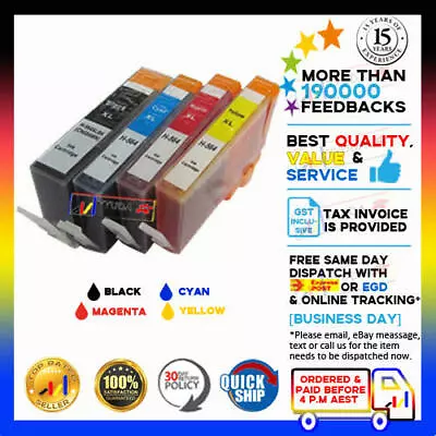 $13.50 • Buy 4x NoN-OEM 564XL Ink For HP Photosmart 3520 4620 5520 7520 6520 7510