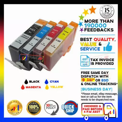 4x NoN-OEM 564XL Ink For HP Photosmart 3520 4620 5520 7520 6520 7510 • $13.50