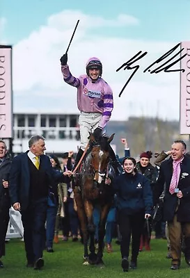 Horse Racing - Harry Cobden - Hand Signed 12x8 Inch Photograph - COA • £15