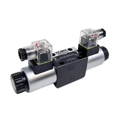 Flowfit Hydraulic Cetop 3 NG6 3 Position Solenoid Directional Control Valve • £88.56