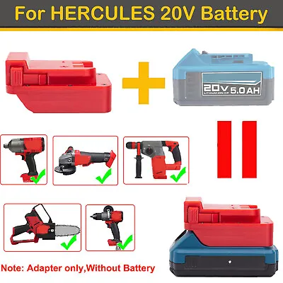 1× Adapter For Hercules 20V Li-ion Battery To For Milwaukee 18V Power Tools US • $20.44