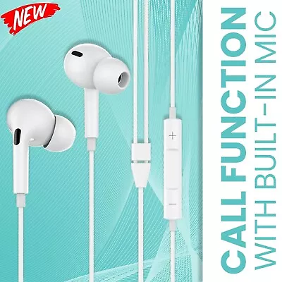 USB Type C Headphones Earphones Wired Stereo For Samsung With Mic Earbuds AUS • $22.49