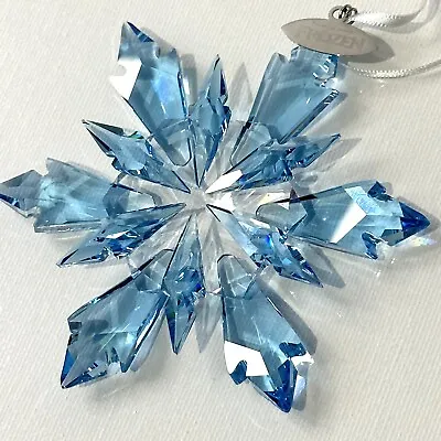 £109 • Buy Swarovski Frozen Snowflake Star Large Blue Crystal