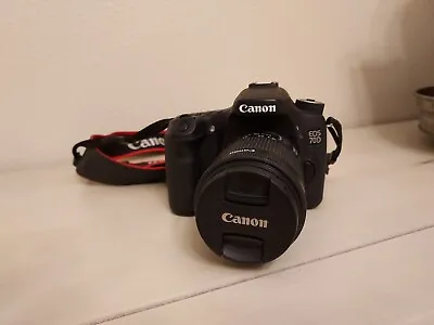 Canon EOS 70D Camera With EF-S 18-55mm Lens • $400