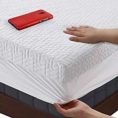 BedLuxury 3 Inch King Size Gel Memory Foam Mattress Topper Mattress Pad Cove... • $292.29