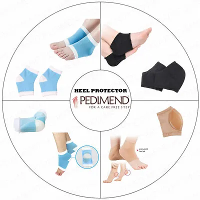 PEDIMEND™ Gel Heel Socks For Cracked & Dry Heels Callus Treatment - Foot Care • £6.99