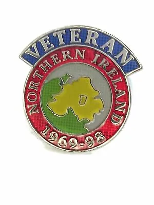 Northern Ireland Veteran 1969-98 Version 2 Lapel Pin Regimental Military Badge • £3.99