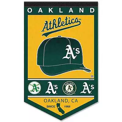 Oakland Athletics History Heritage Logo Banner Flag • $19.95