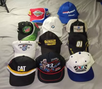 Vintage Trucker SnapBack Hat Mesh 11 Pcs Hat Lot Bundle NASCAROilEtc • $25