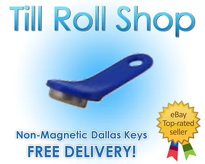 1 X Blue IButton Non-Magnetic Fob Dallas Key 1-Wire EPOS Inc Del • £7.54