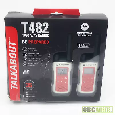 Motorola Solutions Talkabout T482 Two-Way Radio 2-pack - Read Description • $44.99