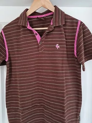 Le Coq Sportif Striped Polo Shirt Size XLB • £4.50