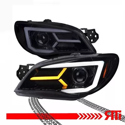 For 06-07 Subaru Impreza WRX STI Projector Headlights W/LED DRL Signal Smoked • $355