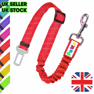 Anti Shock Pet Dog Car Seat Belt Clip Bungee Lead Vehicle Travel Safety Harness • £4.76