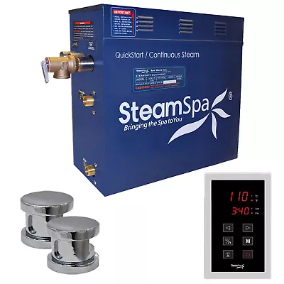 SteamSpa OAT1200 Oasis 12 KW QuickStart Steam Bath Generator - Chrome • $1979.10